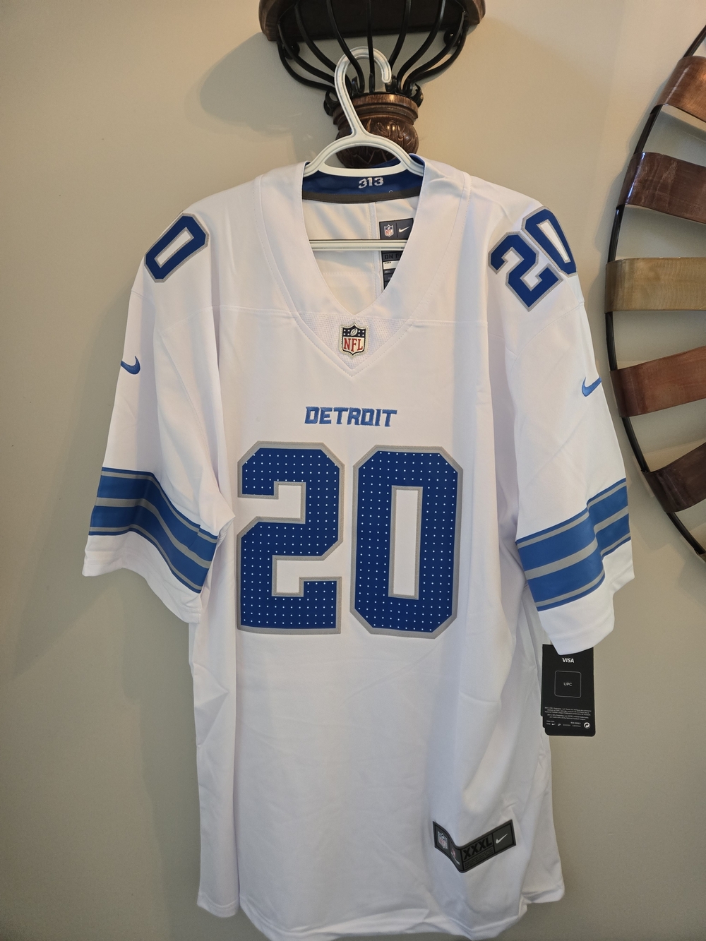 Detroit Lions Men's SANDERS #20 Football Jersey